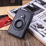 Men's Anti-theft Swipe Card Holder Tracker Hole. Secure your cards from theft and loss with this smart, compact holder a — photo 4