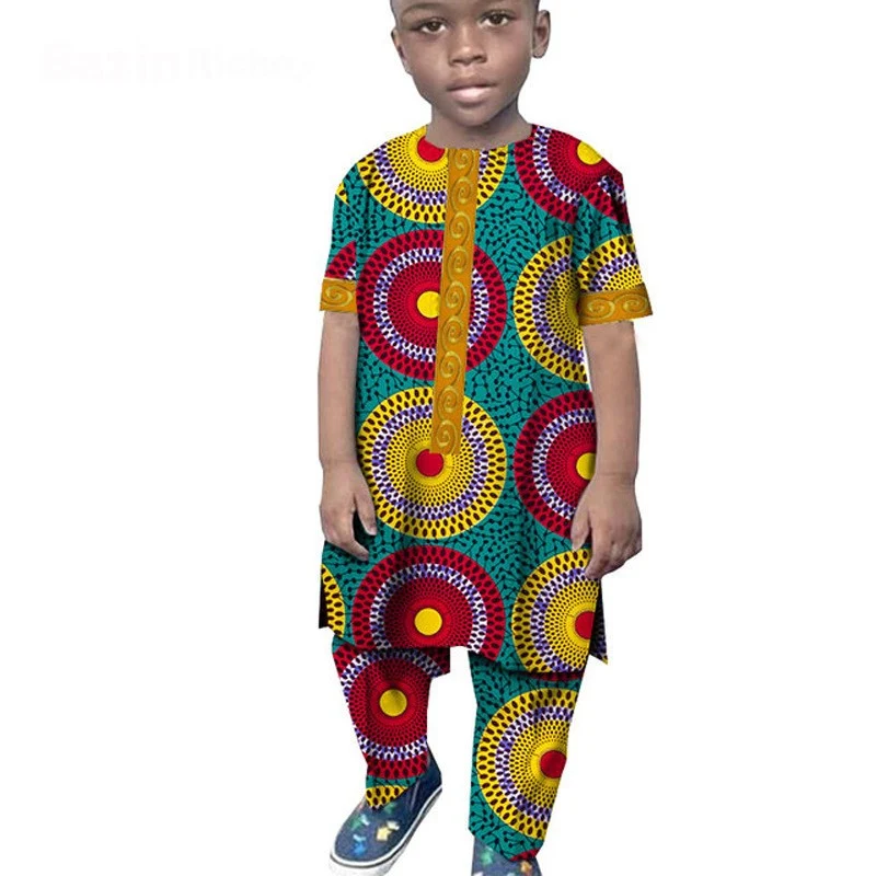 Title 6, Completo Africano per Ragazzo T-shirt in Cotone...