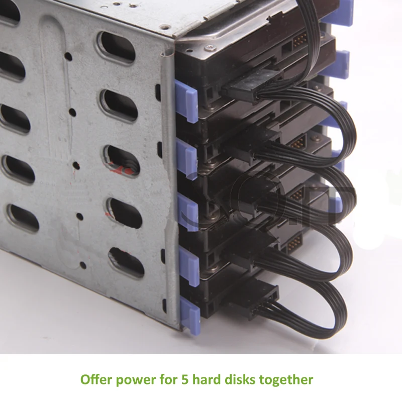 Title 4, Adaptador Molex 4 pinos IDE para 5 SATA 15 pino...