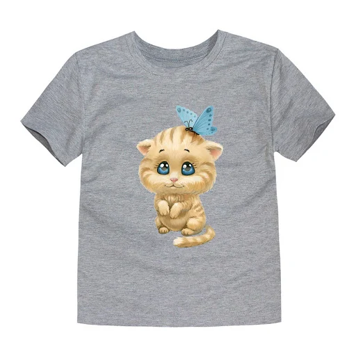 Title 8, Camiseta Infantil com Transfer de Animais de De...