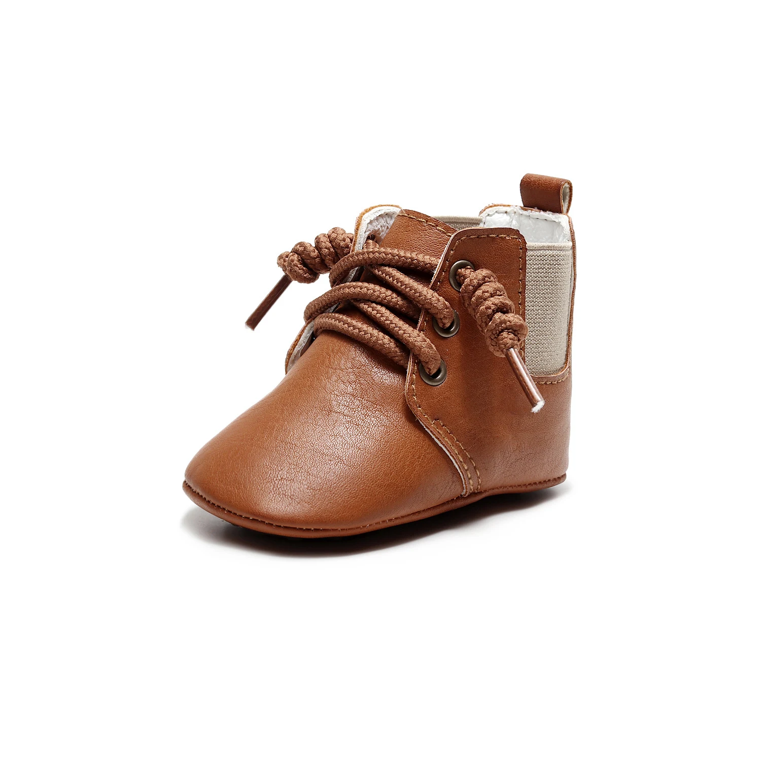 PU Lace-up British Style Children's Ankle Boots, providing comfort and a classic look for everyday wear and adventures, — photo 15