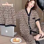 Brown Leopard Printed