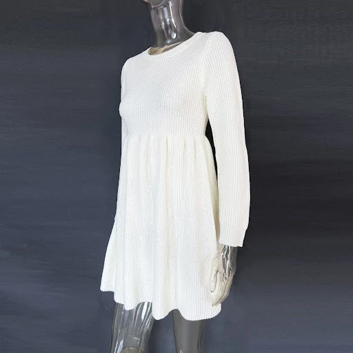 Title 12, Fashion Personality Solid Color Dress Women