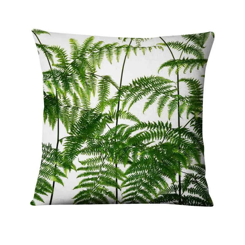 Capa de almofada com estampa floral digital de plantas verdes, perfeita para decorar o seu sofá ou cama e trazer a natureza. — foto 24