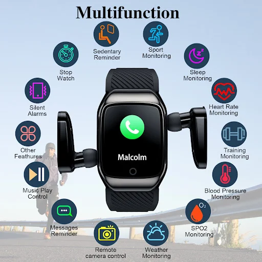 Title 3, Wireless Sports Color Screen Smart Watch Bracel...