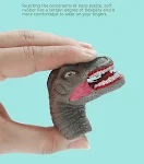 Fantoches de dedo de dinossauro para educação infantil Brinquedos que estimulam a criatividade e o aprendizado lúdico para crianças pequenas. — foto 11