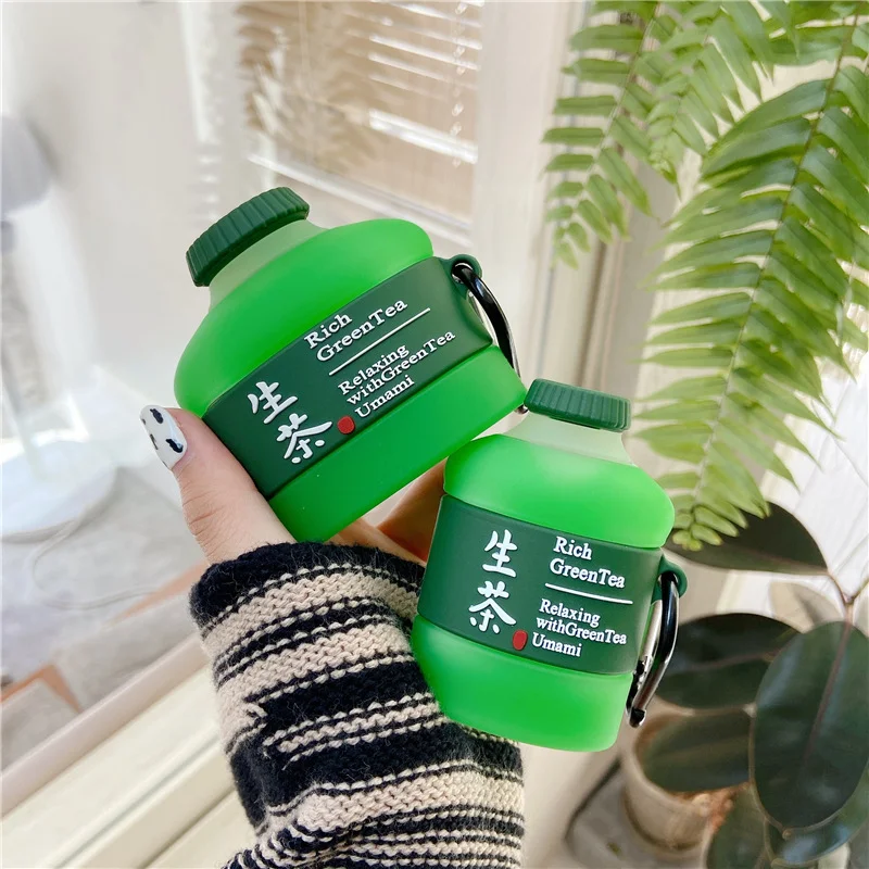 Title 2, Funny tea drink bottle Bluetooth wireless earph...