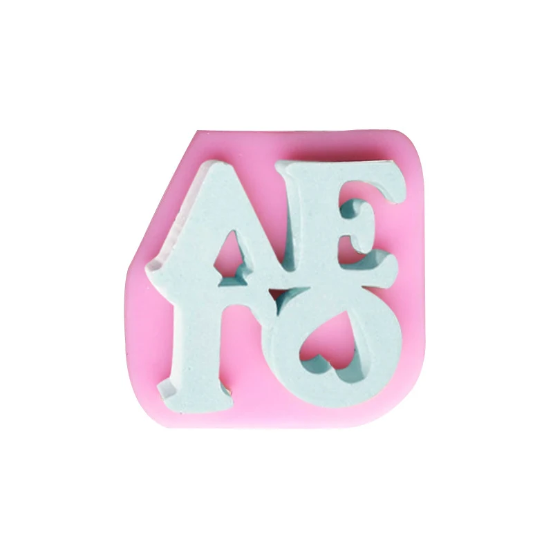 Title 4, LOVE Letter Shape Liquid Silicone Mold for resi...
