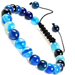 Blue striped agate