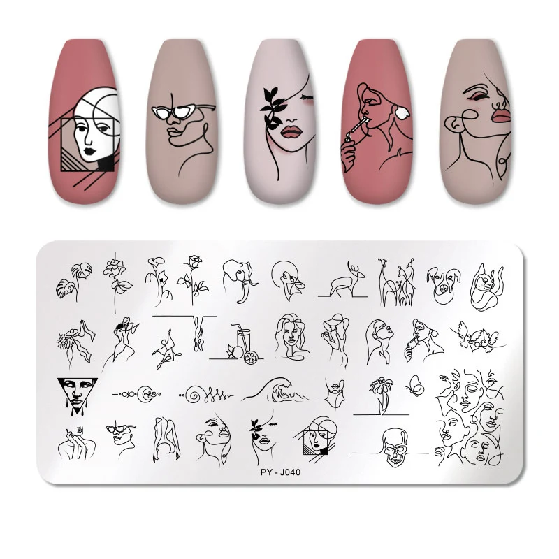 Placa de impressão de manicure em aço inoxidável para designs precisos e duradouros. Manicures profissionais fáceis de criar. — foto 13
