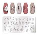 Placa de impressão de manicure em aço inoxidável para designs precisos e duradouros. Manicures profissionais fáceis de criar. — foto 13