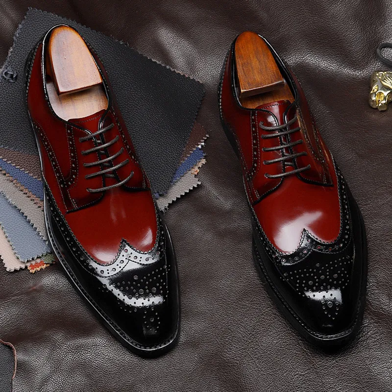 Men's Pointed Toe Leather Business Formal Shoes — photo 1