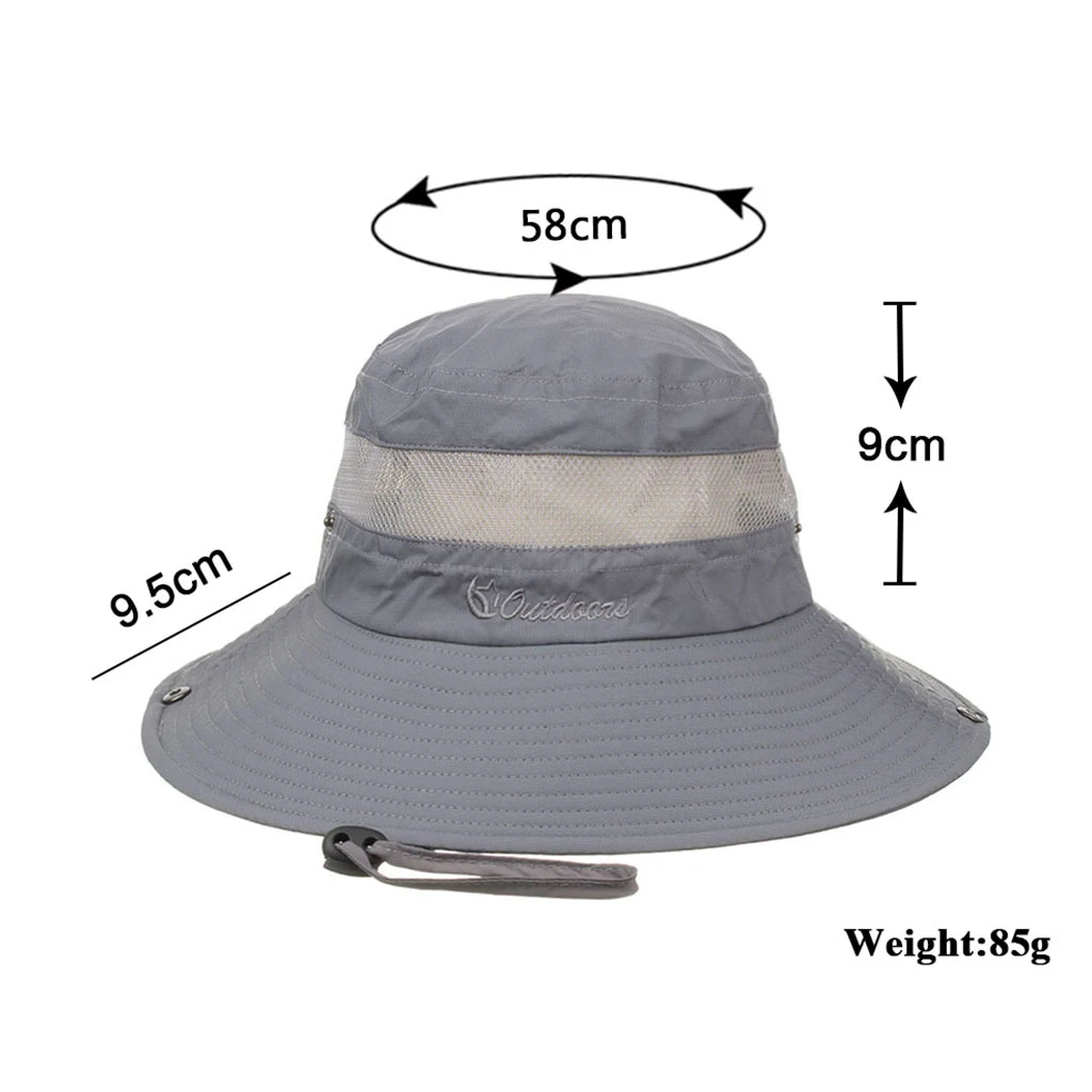 Title 1, Mesh Breathable Solid Color Sunscreen Fisherman...