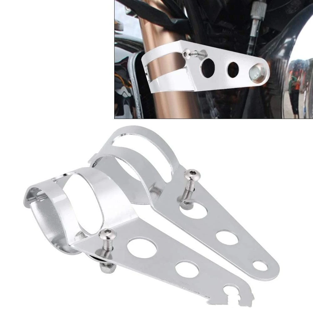 Title 3, Motorcycle Headlamp Support Retro Modified Brac...