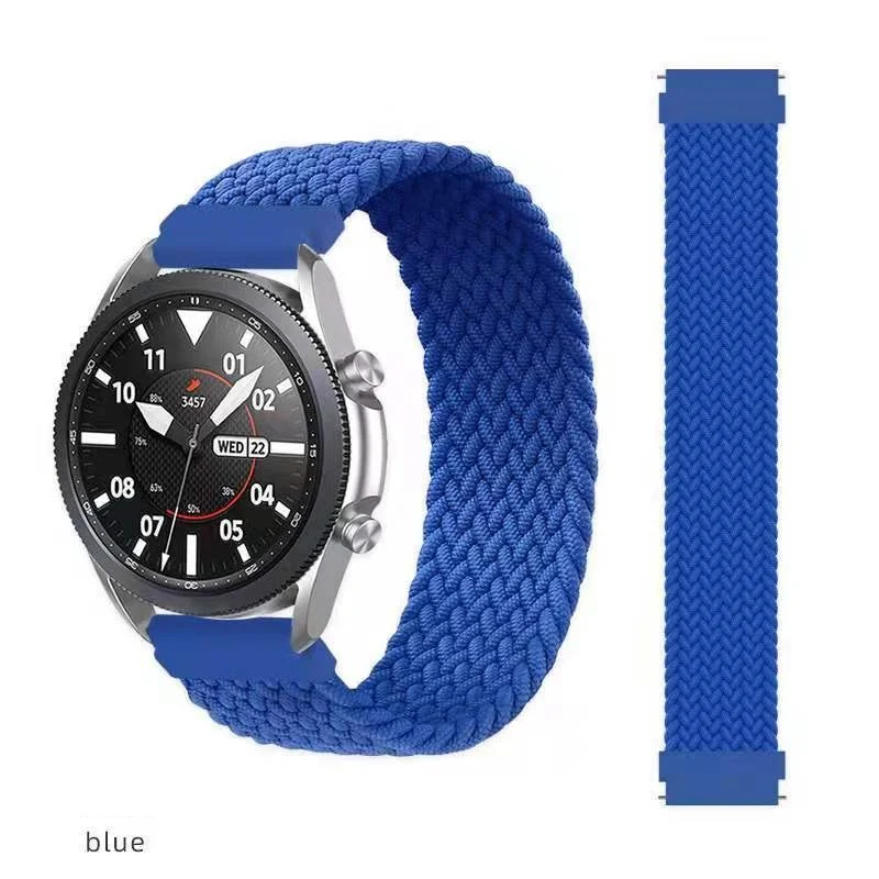 Title 1, 20mm Elastic Braided Nylon Strap for Smartwatch...