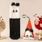 Cute Cartoon Animal Plush Tube Socks, soft and cozy for warm feet and a fun look. Perfect for everyday wear, adding a pl — photo 7