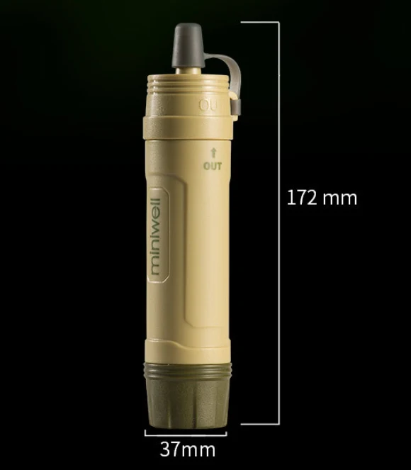 Portable Outdoor Water Purifier Straw. Removes bacteria and sediment for safe drinking water. Perfect for hiking, campin — photo 8
