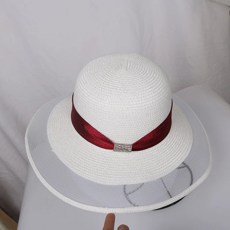 Title 3, Sombrero de paja informal para mujer, protecció...