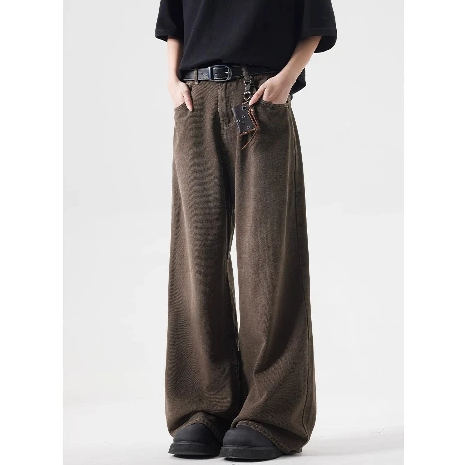 Jeans Retro Washed High Straight Loose Damskie Wysoki stan i luźny krój. Idealne dla wygody i modnego wyglądu, doskonałe na co dzień. — zdjęcie 4