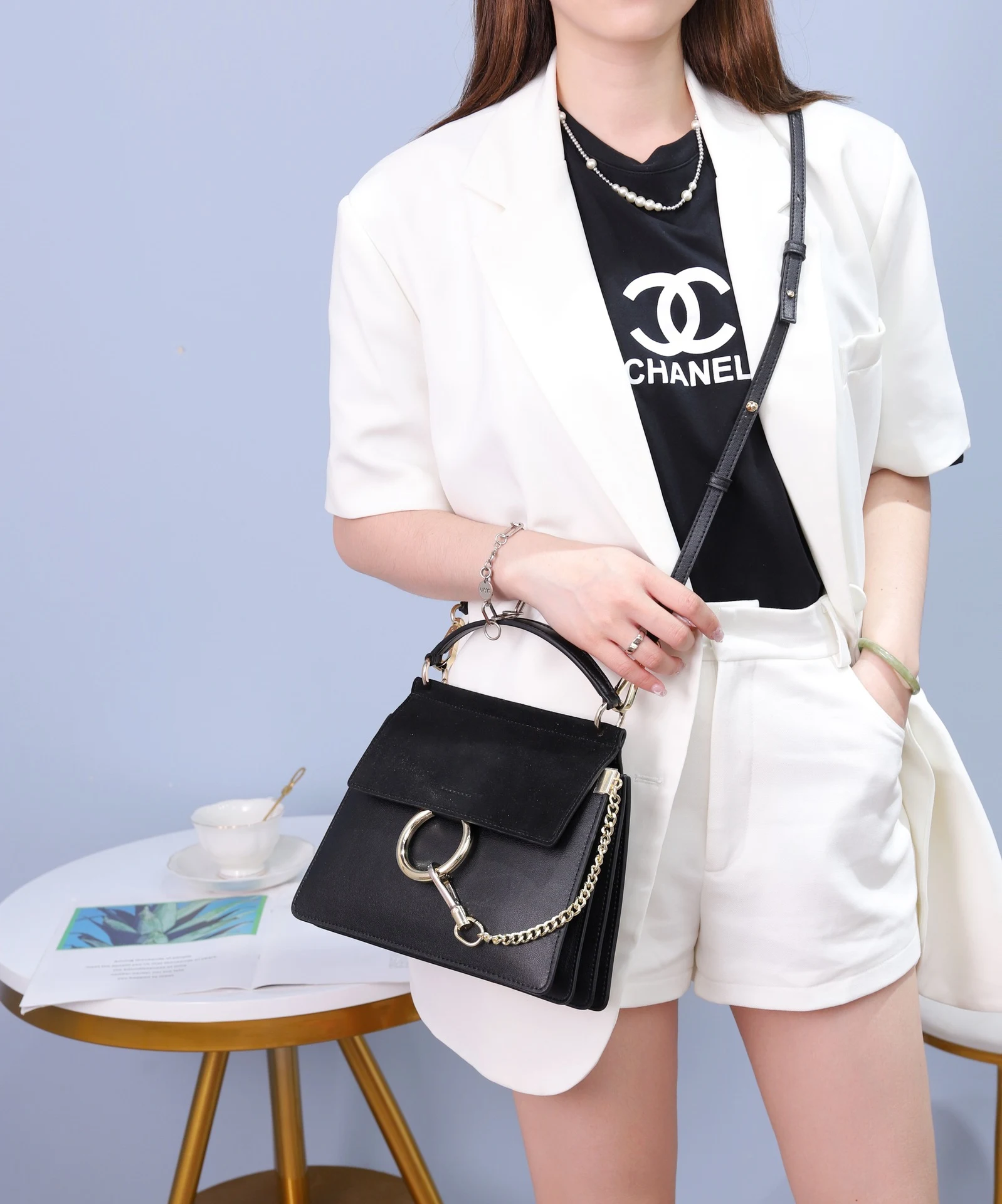 Cowhide Contrast Nubuck Leather Shoulder Messenger Handbag, a stylish and durable bag, perfect for everyday use, work, t — photo 5