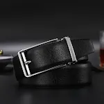Black silver buckle