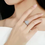 Anel feminino elegante e simples, ideal para uso diário. Desfrute de um design atemporal e sofisticado. Perfeito para qualquer ocasião. — foto 8