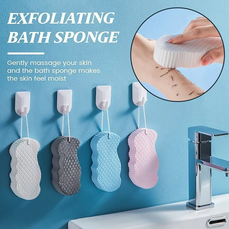 Title 4, Esponja 3D para Frotar el Cuerpo Patrón de Esca...
