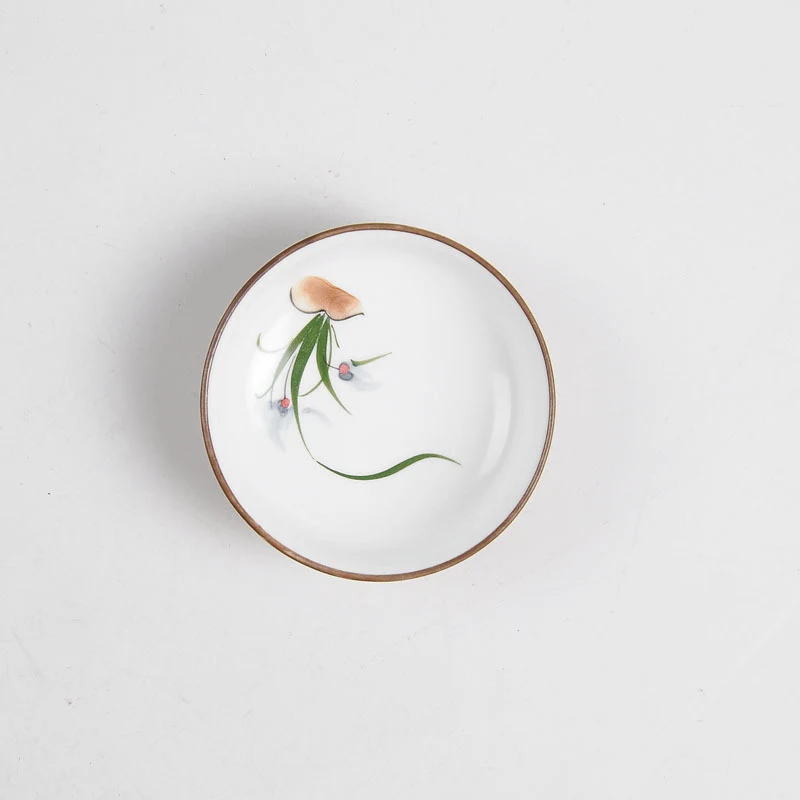 Title 5, Hand-painted Stoneware Flat Mouth Tea Set Enjoy...