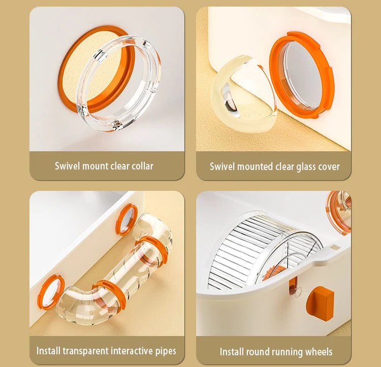 Title 31, Transparent Hamster Cages Habitats Breathable G...