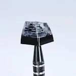 Mechanical Keyboard featuring transparent resin keycaps in a unique Chinese ink style, providing a visually striking and — photo 14