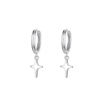 Brinco de orelha XINGX em prata de lei 925, clipe de orelha sem furo, design elegante e moderno, perfeito para um visual sofisticado e confortável. — foto 3