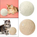 Interactive Cat Toy Natural Sisal Cat Toy for Pet Kitten Wear Resistant Cat Sisal Ball Cat Catch Ball Cat Scratching Bal — photo 5
