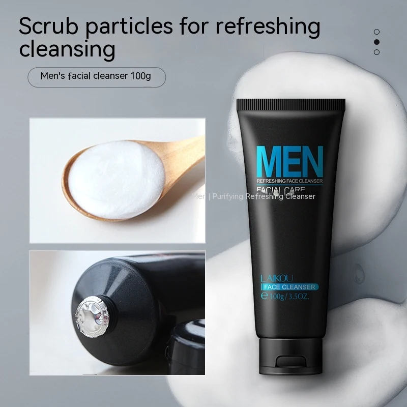 Men's Facial Cleanser Hydrating Mild Non-irritating Deep Cleansing Daily Skincare Routine for a Fresh Face — photo 5