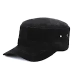 Chapéu Flat Top de Pele de Carneiro Genuína Elegância e conforto superiores para homens e mulheres. Perfeito para o inverno, quente e estiloso. — foto 4