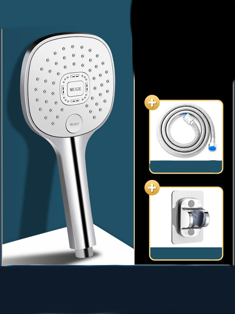 Large water outlet shower head with pressurized rain effect, designed for a relaxing and efficient shower experience in — photo 6