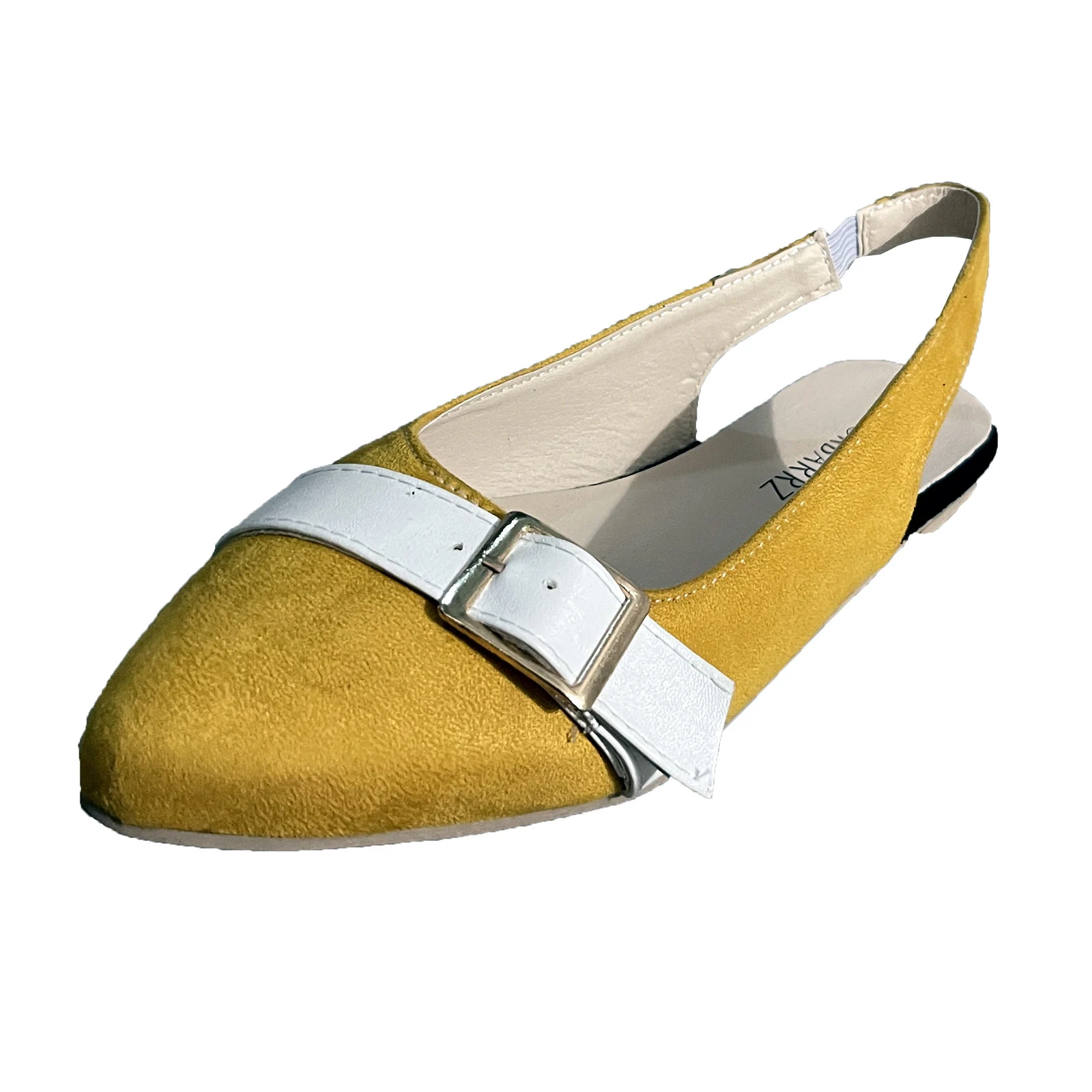 Title 3, Fashion Flat Shoes with Pointed Elastic Belt Bu...