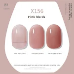 Nude Ice Transparent Color Cherry Red White UV Polish for stunning nails. Long-lasting color, easy application, flawless — photo 8