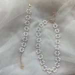 Parelketting en Armband voor Vrouwen – Tijdloze Elegantie. Prachtige set parelsieraden om je look compleet te maken. Perfect cadeau voor elke gelegenheid. — foto 2