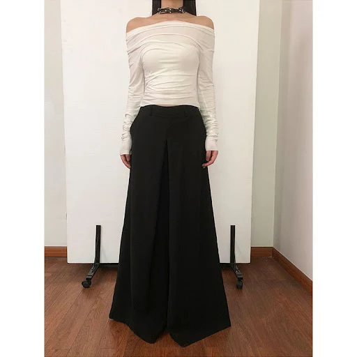 Title 6, No Leg Type Super Slimming Hot Girl Draped Suit...