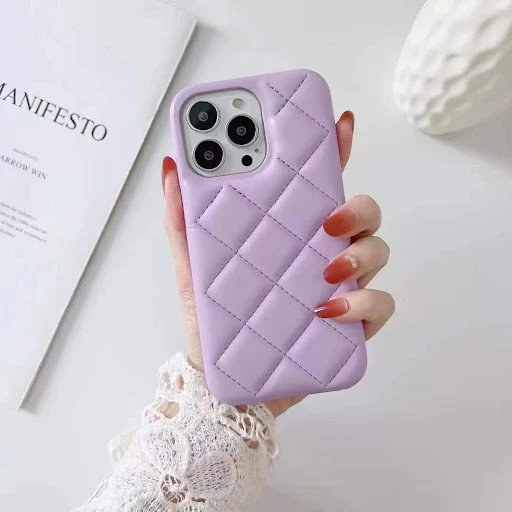 Title 8, Diamond Lattice Mobile Phone Case for iPhone 13...