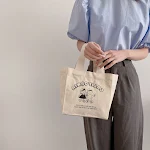 Bolsa japonesa Bento de lona estampada fofa para transportar Leve suas refeições com estilo e praticidade Ideal para lanches e almoços — foto 7