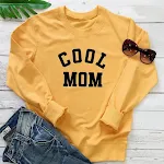 Cool MOM Pure Letter Printing Novo suéter de manga comprida — foto 7