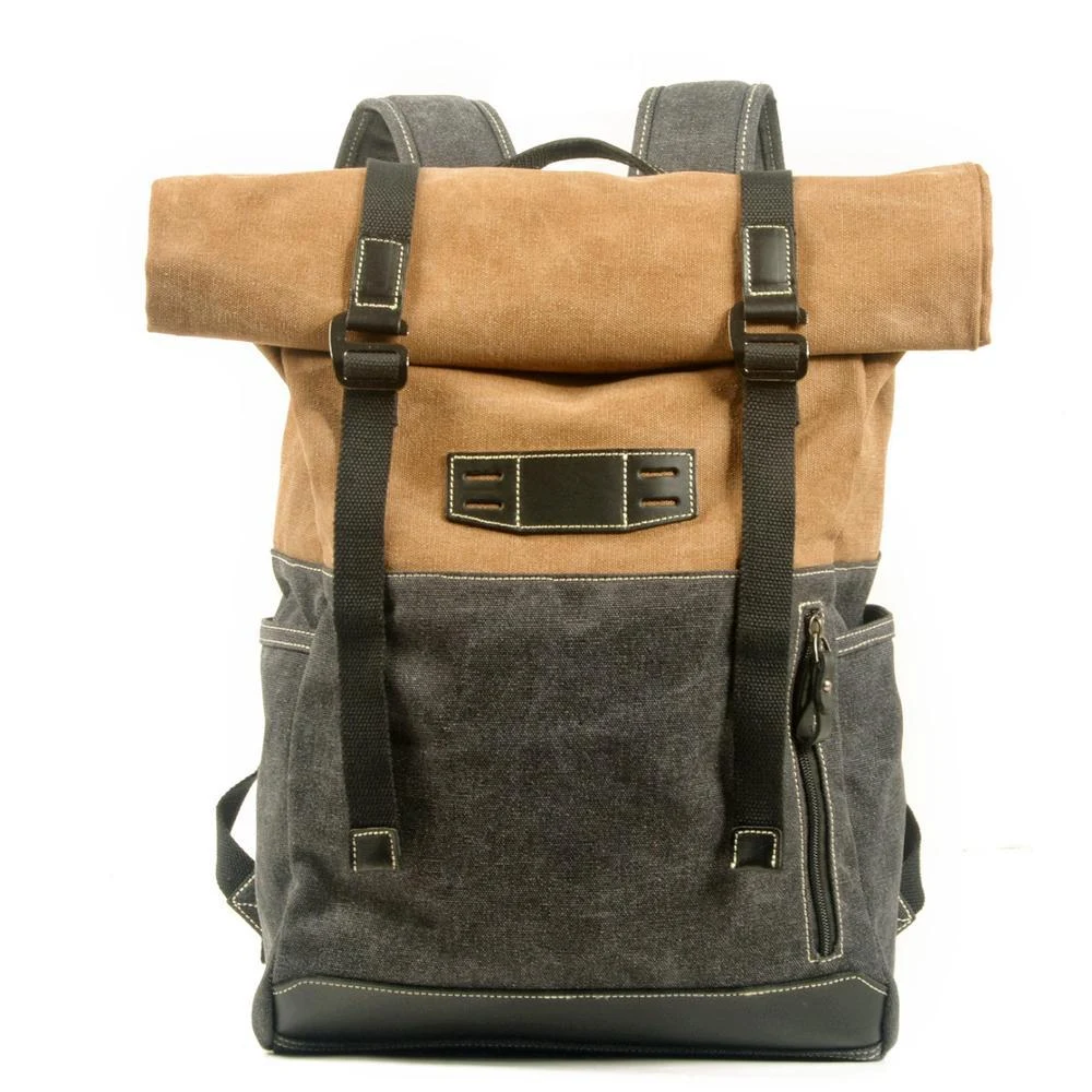 Mochila Britânica Retrô de Lona para Outdoor Grande Capacidade Viagem e Montanhismo Cores Vibrantes Ideal para Explorar — foto 2