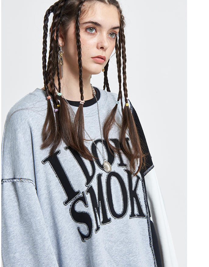 Title 6, Unisex Couple Sweater with Embroidery Logo, Lon...