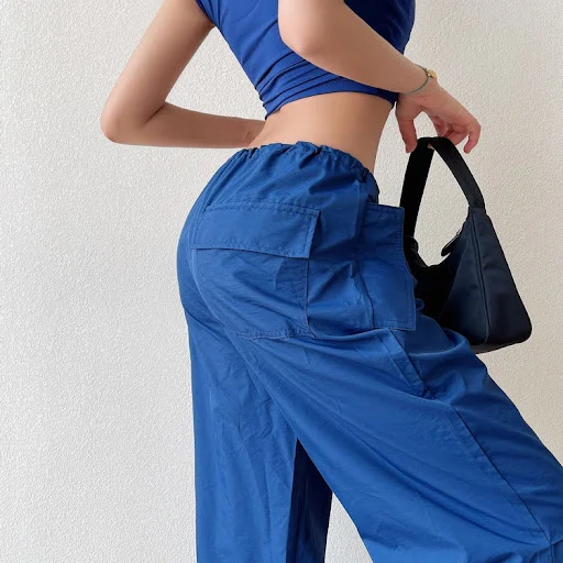 Title 6, Street Loose High Waist Wide Leg Pants Casual –...