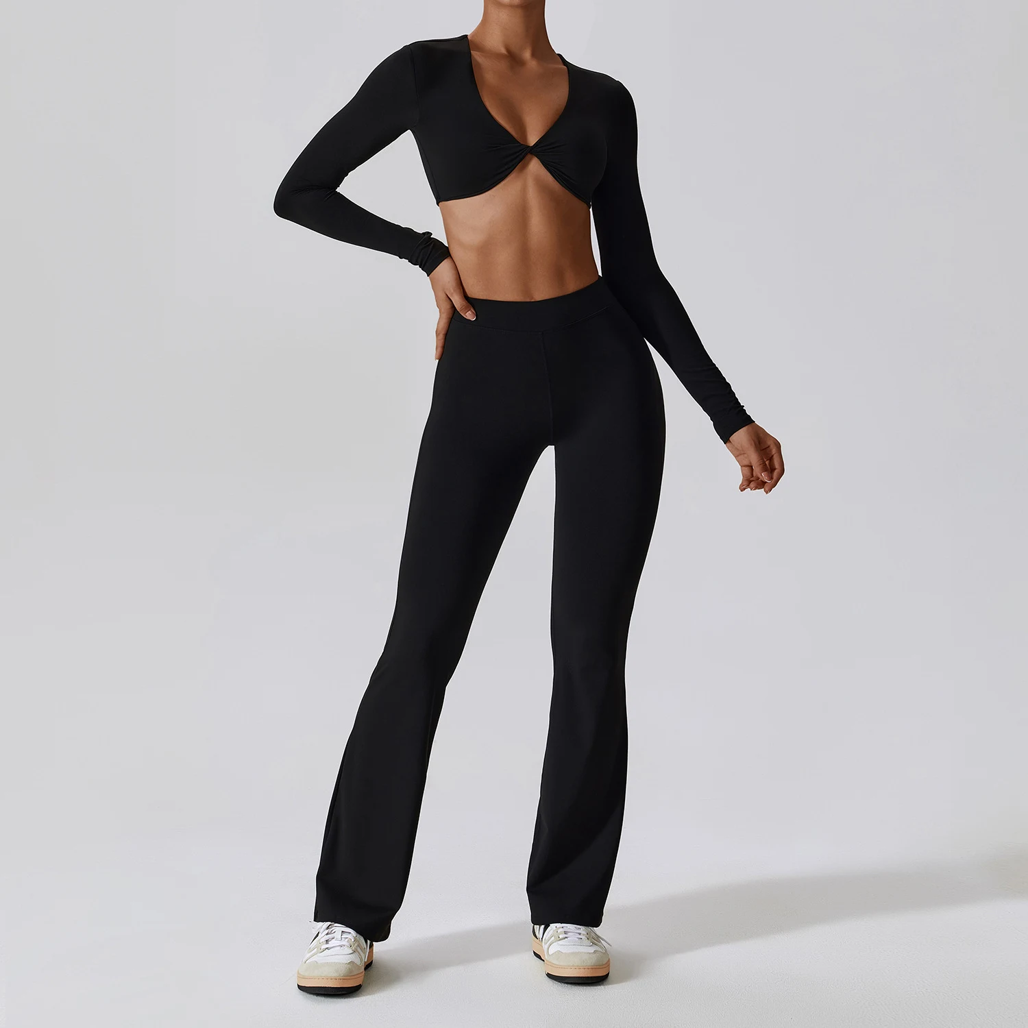 Title 8, Nude Feel Long Sleeve Yoga Suit for ultimate co...