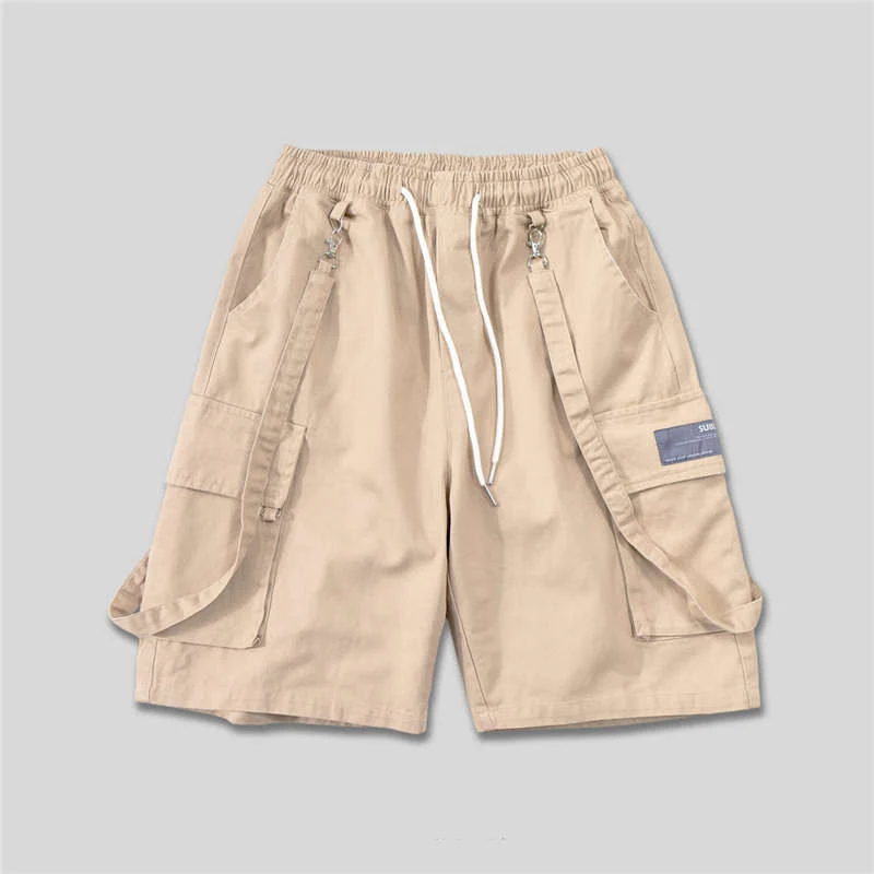 Men's Straight-Leg Overalls Shorts Korean Five-Point Casual Pants, Comfortable and Stylish for Everyday Wear — photo 3