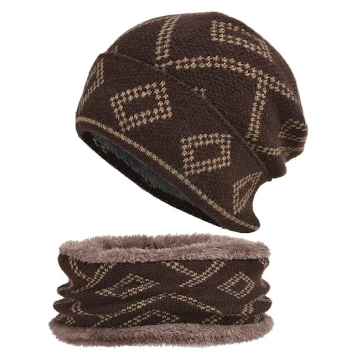 Title 8, Hedging Hat with Thick Square Pattern Keeps You...
