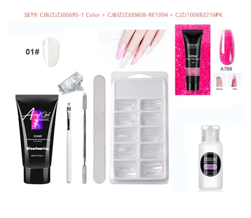 Title 3, Painless Extension Glue Nail Free Paper Crystal...