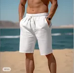 Breathable straight shorts with drawstring elastic waist, offering comfort and ease of movement, perfect for warm weathe — photo 7